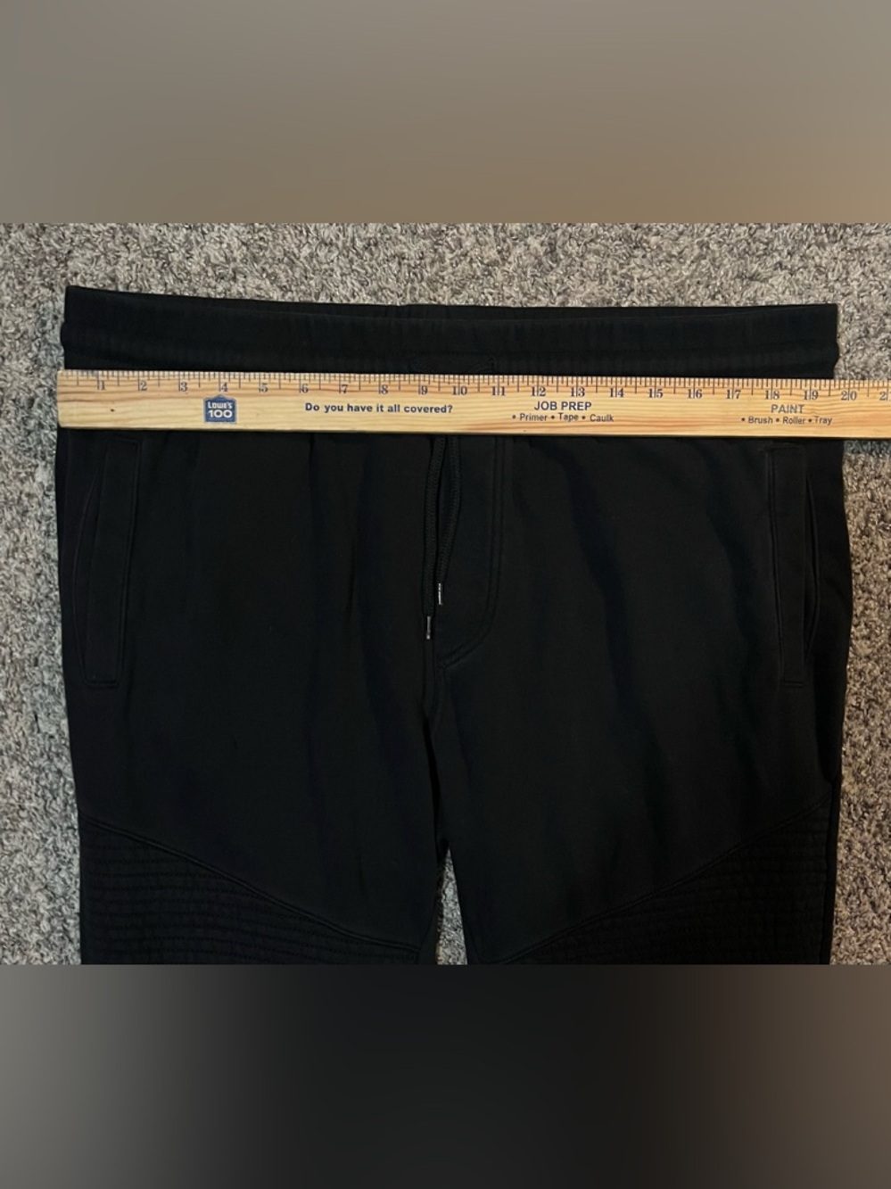 2 FOR 1: H&M Men's Black AND Grey Biker Joggers with Drawstring Waist! Size XL. - Picture 5 of 16